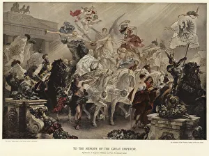 To the memory of the Great Emperor (colour litho) To the memory of the Great Emperor (colour litho)