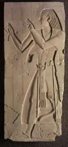 Mentuemhat in Ecclesiastical Dress, c.667-647 BC (limestone) Mentuemhat in Ecclesiastical Dress, c.667-647 BC (limestone)