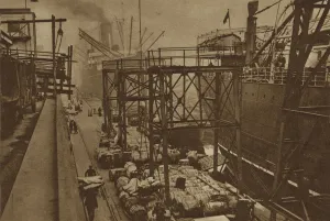 Merchant ships in the Royal Albert Dock (b/w photo) Merchant ships in the Royal Albert Dock (b/w photo)