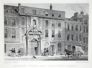 Merchant Taylor's Hall, Threadneedle Street, from London and it' Merchant Taylor's Hall, Threadneedle Street, from London and it'