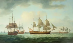 Merchant Vessels off the Coast, 1783 (oil on canvas) Merchant Vessels off the Coast, 1783 (oil on canvas)