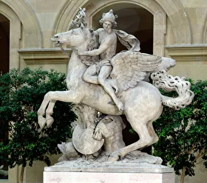 Mercury riding Pegasus, known as the Horse of Marly, 1701-02 (marble) Mercury riding Pegasus, known as the Horse of Marly, 1701-02 (marble)