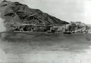 Mers El-Kebir, Algeria (w/c on paper) (b/w photo) Mers El-Kebir, Algeria (w/c on paper) (b/w photo)