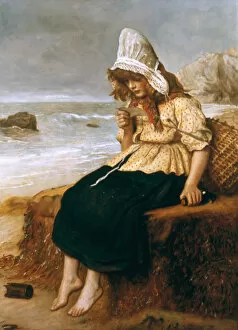A Message from the Sea (oil on canvas)