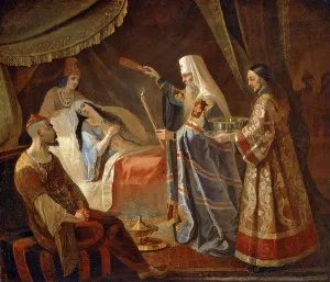 Metropolitan Alexis Healing the Tatar Queen Taidula from Blindness Metropolitan Alexis Healing the Tatar Queen Taidula from Blindness