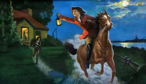 The Midnight Ride of Paul Revere, 1938 (screen print) The Midnight Ride of Paul Revere, 1938 (screen print)