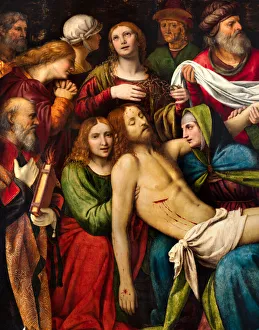 Milan, Church of San Giorgio al Palazzo, Bernardino Luini, Deposition, 1516, Detail Milan, Church of San Giorgio al Palazzo, Bernardino Luini, Deposition, 1516, Detail