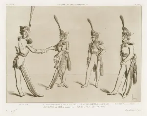 Military costumes from the nineteenth century - Russian infantry (engraving) Military costumes from the nineteenth century - Russian infantry (engraving)