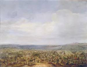 Military Encampment (oil on copper) Military Encampment (oil on copper)