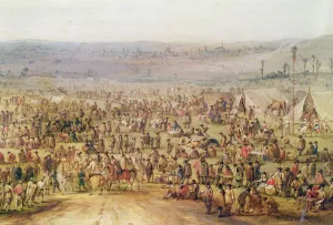 Military Encampment (oil on copper) (detail of 341904) Military Encampment (oil on copper) (detail of 341904)