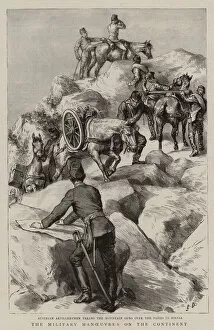 Durand Godefroy 1832 1896 Gallery: The Military Manoeuvres on the Continent (engraving)