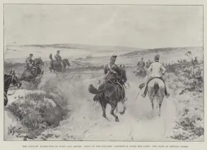 The Military Manoeuvres in Wilts and Dorset, going to the Officers Conference after the Fight The Military Manoeuvres in Wilts and Dorset, going to the Officers Conference after the Fight