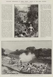 Sierra Leone Gallery: Military Operations in Sierra Leone, Scenes in the Kissi Country (litho)