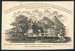 Kegs Gallery: Miller & Jones, manufacturer of ale and porter for exportation, trade card (engraving)