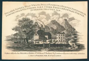 Miller & Jones, manufacturer of ale and porter for exportation, trade card (engraving) Miller & Jones, manufacturer of ale and porter for exportation, trade card (engraving)
