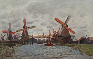 Mills at Westzijderveld near Zaandam, 1871 (oil on canvas)