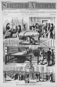 Mills of the Willimantic linen company, illustration from the Scientific American' Mills of the Willimantic linen company, illustration from the Scientific American'