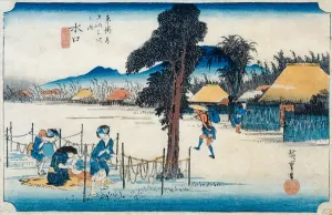 Minakuchi: famous production of Kampyo, from the series Fifty-three Stations Minakuchi: famous production of Kampyo, from the series Fifty-three Stations