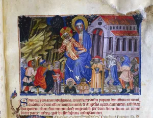 Miniature from the Livre Vermeil de Montserrat, 14-16th century Miniature from the Livre Vermeil de Montserrat, 14-16th century