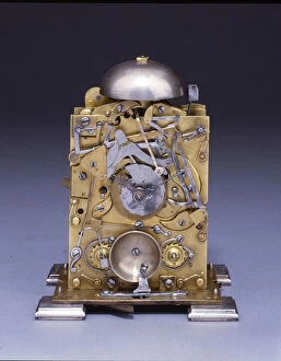 Miniature striking bracket clock, no.222, c.1695 (metal) (see also 834228-32)