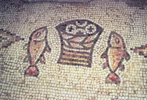 Miracle of the Bread and the Fishes, 5th-6th century AD (mosaic) Miracle of the Bread and the Fishes, 5th-6th century AD (mosaic)