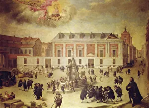 Miracle of Our Lady of Atocha during the construction of Casa de la Villa, 1656 (oil on canvas) Miracle of Our Lady of Atocha during the construction of Casa de la Villa, 1656 (oil on canvas)
