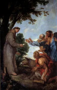 The miracle of the mule (or Miracle of Saint Anthony of Padua (san antonio di padova The miracle of the mule (or Miracle of Saint Anthony of Padua (san antonio di padova