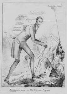 A misguided man, or, The pilgrim's progress, c.1832 (litho) A misguided man, or, The pilgrim's progress, c.1832 (litho)