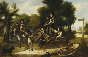 Mishap at the Crossroads, 1880 (oil on canvas) Mishap at the Crossroads, 1880 (oil on canvas)