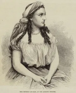 Miss Bateman as Leah, at the Adelphi Theatre (engraving) Miss Bateman as Leah, at the Adelphi Theatre (engraving)
