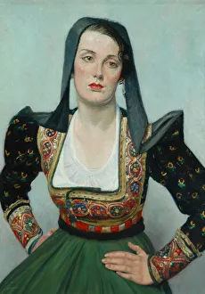 Rothenstein William 1872 1945 Gallery: Miss Grant (oil on canvas)
