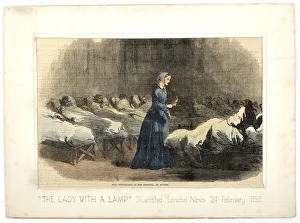 Miss Nightingale in the hospital at Scutari, from The Illustrated London News Miss Nightingale in the hospital at Scutari, from The Illustrated London News