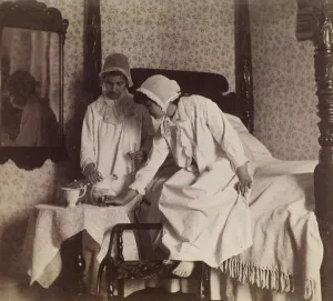 Miss Van Buren and Miss Willoughbly, c.1890 (albumen silver print) Miss Van Buren and Miss Willoughbly, c.1890 (albumen silver print)