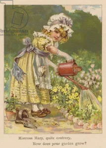 Mistress Mary, quite contrary, How does your garden grow? (chromolitho) Mistress Mary, quite contrary, How does your garden grow? (chromolitho)