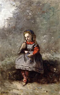 Mlle. Leotine Desavary holding a Dove, 1872 (oil on canvas) Mlle. Leotine Desavary holding a Dove, 1872 (oil on canvas)