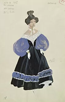 Earrings Gallery: Mme. Larina, from the opera Eugene Onegin by Peter Ilich Tchaikovsky (1840-93)