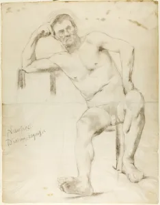The Model Nizzavena, c. 1882-83 (charcoal on paper) The Model Nizzavena, c. 1882-83 (charcoal on paper)