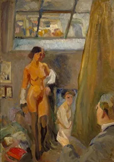 Artists Studio Gallery: The model, studio in Tollbo street 30 (oil on canvas)