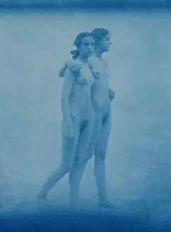 Images Dated 20th November 2007: Two Models embracing, 1904 (cyanotype)