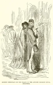 Modern Christians in the Palace of the Ancient Moorish Kings, Alhambra (engraving) Modern Christians in the Palace of the Ancient Moorish Kings, Alhambra (engraving)
