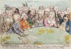 Modern Hospitality, or A Friendly Party in High Life, published by Hannah Humphrey in Modern Hospitality, or A Friendly Party in High Life, published by Hannah Humphrey in