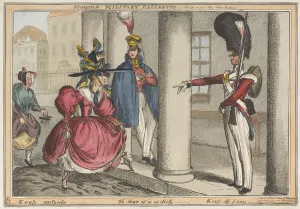 Modern Military Gallantry - A sketch near the New Palace / Keep outside - Oh dear it Modern Military Gallantry - A sketch near the New Palace / Keep outside - Oh dear it