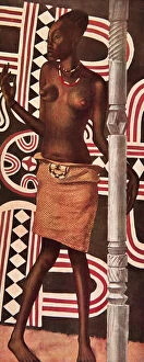 Africa Gallery: Molende, la Mangbetou, from Dessins et Peintures d Afrique