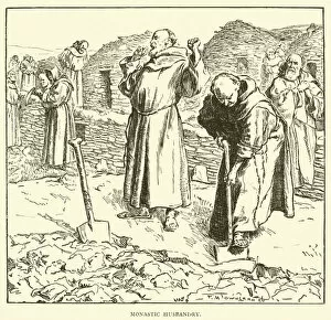 Monastic husbandry (engraving)