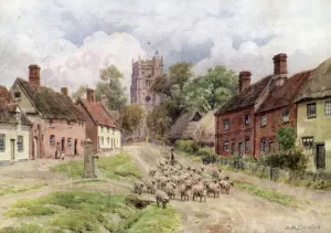 Monks Eleigh, Suffolk (colour litho) Monks Eleigh, Suffolk (colour litho)