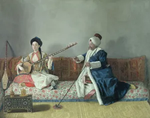 Monsieur Levett and Mademoiselle Helene Glavany in Turkish Costumes (oil on canvas) Monsieur Levett and Mademoiselle Helene Glavany in Turkish Costumes (oil on canvas)
