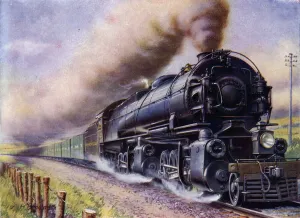 Loads Gallery: A monster American goods train (litho)