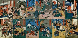 The Monsters ChAA«shingura (Bakemono ChAA«shungura), c.1839-42