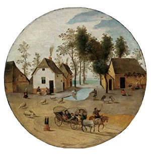 Abel Grimmer or Grimer Gallery: The Month of June, c.1606 (oil on panel)