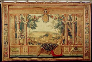 The Month of June/ Chateau of Fontainebleau, from the series of tapestries ' The Month of June/ Chateau of Fontainebleau, from the series of tapestries '